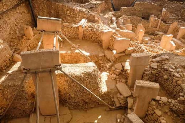 Τμήμα από τον αρχαιολογικό χώρο του Göbekli Tepe