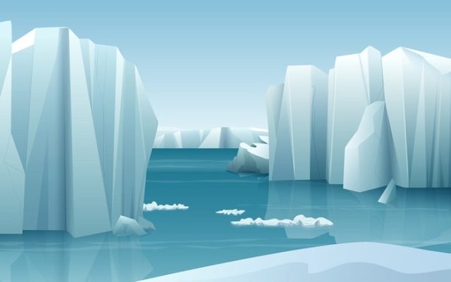 Σχέδιο με παγετώνες στην Ανταρκτική